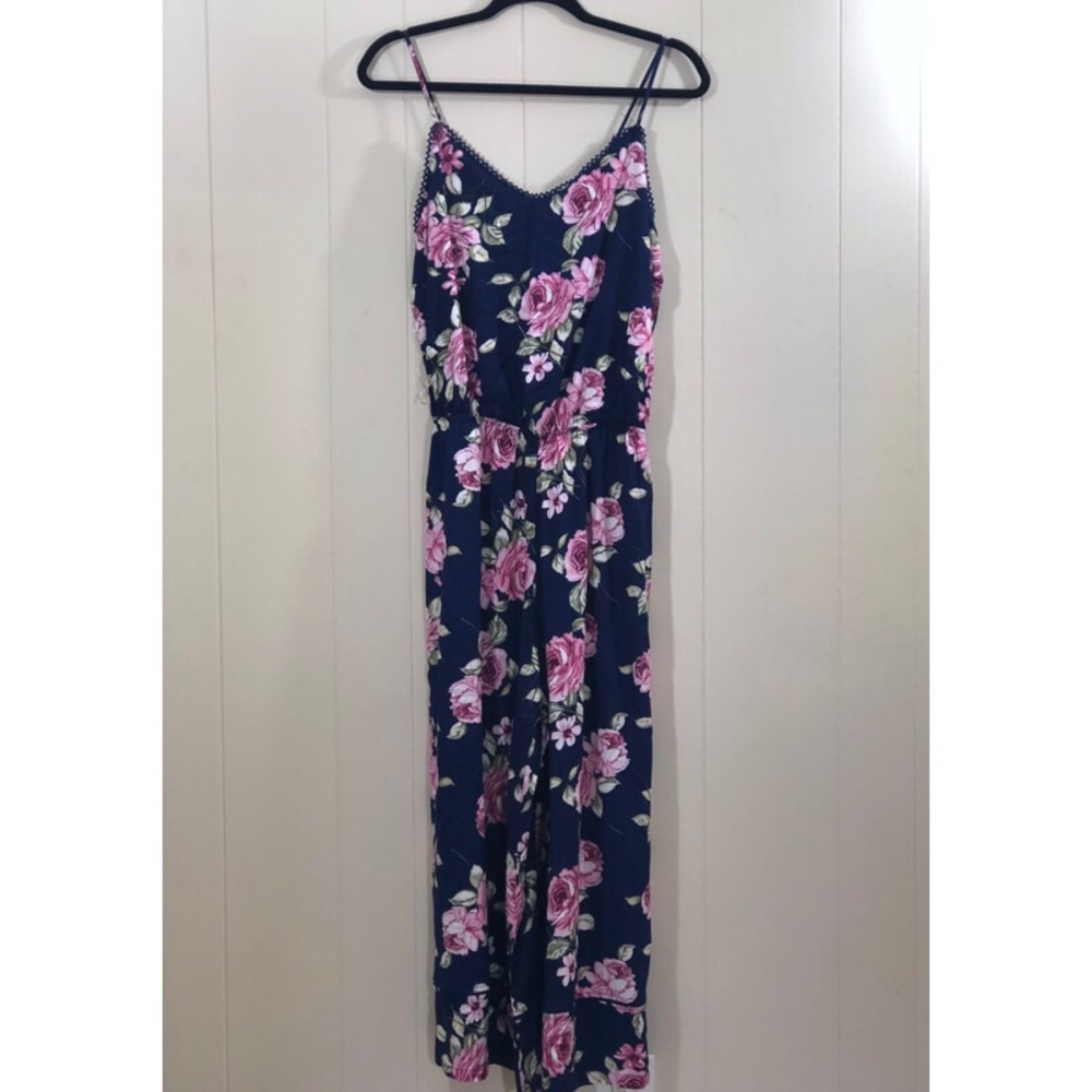 Mimi Chica wide leg floral jumpsuit